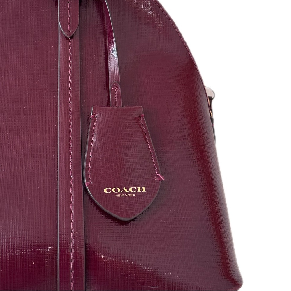 Coach Burgundy Shoulder Bag - Picture 3 of 13